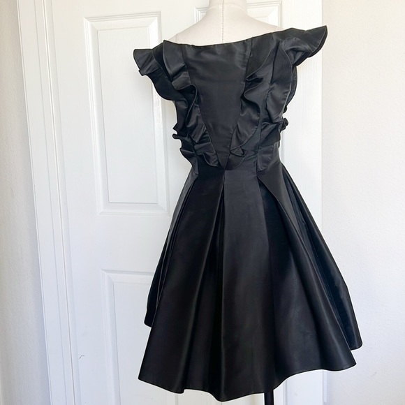 JOHN PAUL ATAKER Mini Black Fit And Flare Dress - Picture 5 of 8